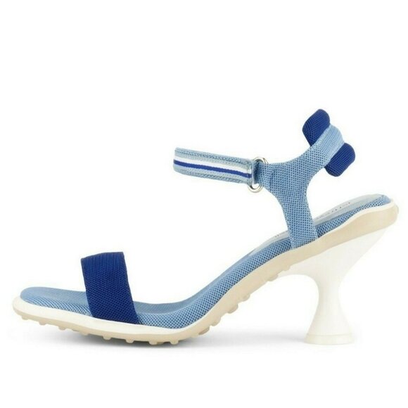 Jeffrey Campbell Fumble Ankle Strap Sandals Blue Mesh Combo Size US 9.5 - Picture 1 of 6
